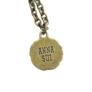 ANNA SUI 財布 がま口 小銭入れ チャーム ベージュ /AN23