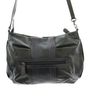 ANNA SUI ショルダーバッグ 蝶 黒 パープル /G