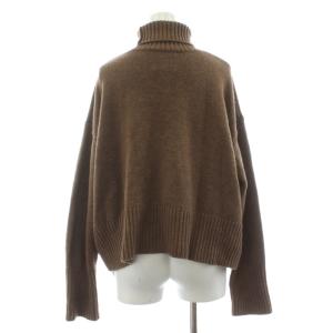 N.O.R.C ニット セーター 長袖 タートルネック ウール カシミヤ混 3 茶 ブラウン /KU