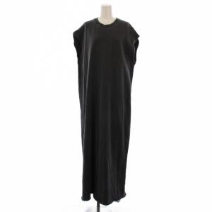 裏毛ノースリーブワンピース ロング クルーネック F グレー 23040200806020 /BM