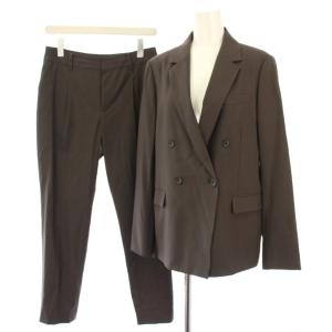 スーツ テーラードジャケット パンツ スラックス 40 茶 /TK