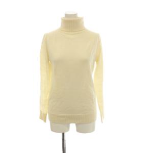 ニット 長袖 タートルネック ウール 38 白 ホワイト アイボリー /JP