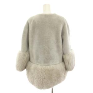 Diagram GRACE CONTINENTAL ムートンFOXジャケット フォックスファー ラムファー 2way 36