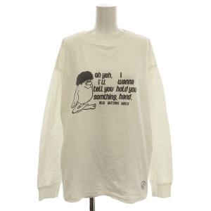 Tシャツ ロンT 長袖 カットソー F 白 ホワイト /G