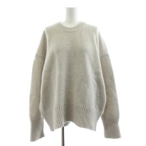 23AW ファインウール クルーネックプルオーバー ニット セーター 長袖 M ライトグレー 23021402104