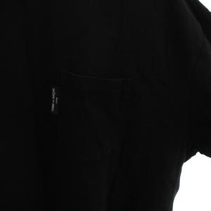 COMME des GARCONS HOMME AD2021 Tシャツ カットソー 半袖 M 黒 ブラック レイヤード 裾チェック HI-T016 /YM