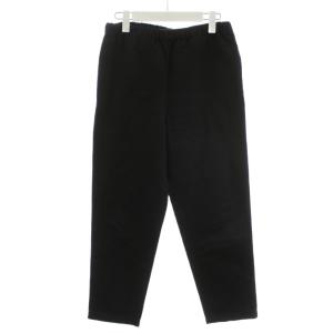 イージーパンツ コットン リネン混 麻 40 黒 ブラック /AN46