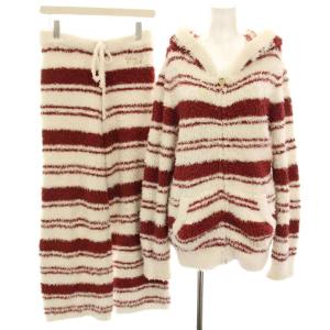 タグ付き セットアップ 上下 ルームウェア 部屋着 ナイトウェア パーカー ジップアップ イージーパンツ