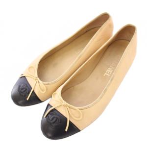 バレリーナ バレエシューズ ココマーク バイカラー 38.5