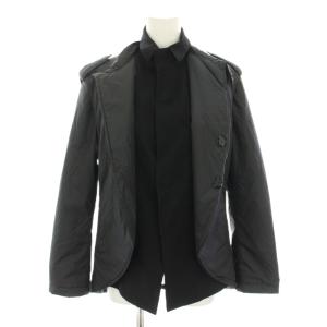 ヨウジヤマモト 2点セット 中綿レイヤードベストウールスタンドカラージャケット アウター 2way 1