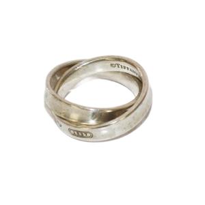 1837 インターロッキング 2連リング 925 6号