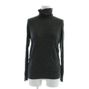 タートルネック ニット 長袖 ウール M グレー 灰色 /AP