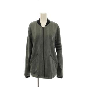 adidas セットアップ ジャケット M グレー 灰色 ストライプ柄 /JP