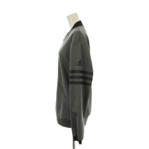 adidas セットアップ ジャケット M グレー 灰色 ストライプ柄 /JP