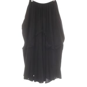 スカート ロング 38 黒 ブラック フリル /AU