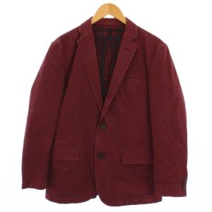 テーラードジャケット 袖裏地 シングル 2B 裏地チェック柄 M 赤 /BM