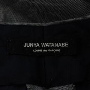 JUNYA WATANABE AD2004 パンツ スラックス チェック柄 コットン M グレー JO-P064 /AN3