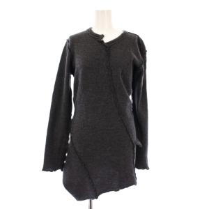 COMME des GARCONS AD2007 ニットワンピース ミニ丈 アシンメトリー 長袖 クルーネック
