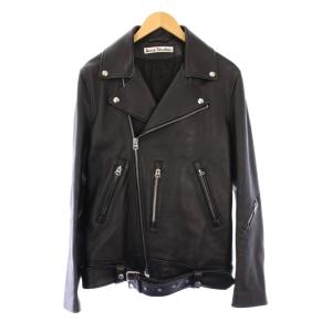 ダブルライダースジャケット 46 ブラック