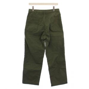 WAREHOUSE DENIME スラックスパンツ ストレート ジップフライ ワンカラー W30 カーキ /BB