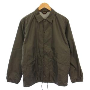 bodies ナイロンジャケット ステンカラー アウター ショート丈 ワンカラー S カーキ /BB
