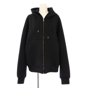 ジップアップパーカー ジャケット ジップアップ ストレッチ ワンカラー 無地 1 黒 ブラック /BB