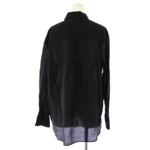 Theory 24SS Sheer Shirting BF Shirt シャツ ブラウス 長袖 レギュラーカラー ワンカラー
