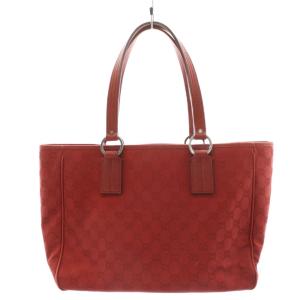 GGキャンバス ハンドバッグ レッド 113017