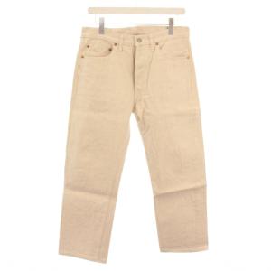 ウェアハウス lot224 デニムパンツ ジーンズ ボタンフライ ロゴパッチ W31 L30 アイボリー
