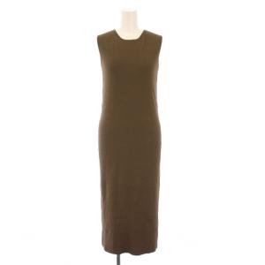23SS Compact Crepe Yoke Dress タイトワンピース マキシ ロング ノースリーブ