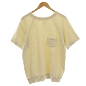 半袖 スウェット ポケット トレーナー L アイボリー /G