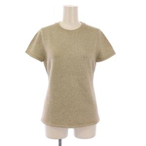 24SS METALLIC CUPRO SLIM CREW ニット 半袖 クルーネック ストレッチ ラメ