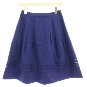 フレアスカート タック ミニ 40 青 ブルー /HN