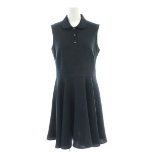 ワンピース 36 紺 ネイビー ひざ丈 ノースリーブ /AP