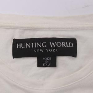 HUNTING WORLD Tシャツ 半袖 L 白 ホワイト プリント /AU
