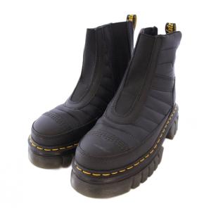 Dr.Martens Audrick Chelsea QLTD チェルシーブーツ ショート 厚底 ワンカラー 切替 UK5 黒
