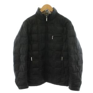 ダウンジャケット 裏地ノバチェック アウター M 黒 ブラック BMP11-520-09 /AN53