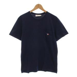 Tシャツ カットソー 半袖 M 紺 ネイビー 胸ポケット SS16U704 /YM