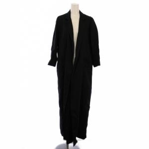 DUSTERリネンツイルコート ロング F 黒 17020500405010 /BM