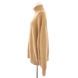 Deuxieme Classe Lovely ラブリーニット セーター 長袖 タートルネック 無地 ワンカラー カシミア F ベージュ