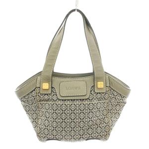 ニューロードライン リピートアナグラム ハンドバッグ グレー