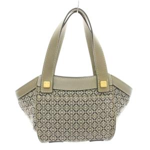 LOEWE ニューロードライン リピートアナグラム ハンドバッグ グレー