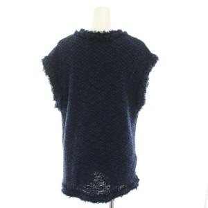 DoCLASSE Do CLASSE セットアップ 上下 ニットベスト プルオーバー M スカート ロング フレア イージー ウエストゴム フリンジ