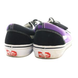 VANS チェッカーボードスニーカー チェック柄 US10H 28cm 黒 ブラック 紫 パープル /SS OS