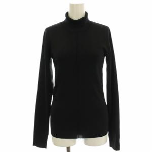 ニット カットソー タートルネック 長袖 36 黒 ブラック 23A61412 /G
