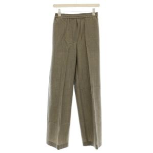 イージーパンツ ウール混 ワイド スラックス 34 グレー 1662-343-1772 /G