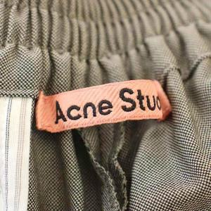 Acne Studios イージーパンツ ウール混 ワイド スラックス 34 グレー 1662-343-1772 /G