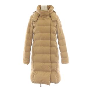 フードロングダウン コート 38 ベージュ 314-15-0403 /AU