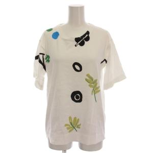 20SS Tシャツ カットソー 半袖 38 白 ホワイト プリント THJEL32EP9 /YM
