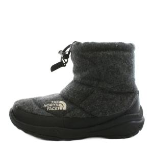 ヌプシ NUPTSE WOOL2 SHORT ショートブーツ ロゴ 23.0cm グレー 黒 ブラック